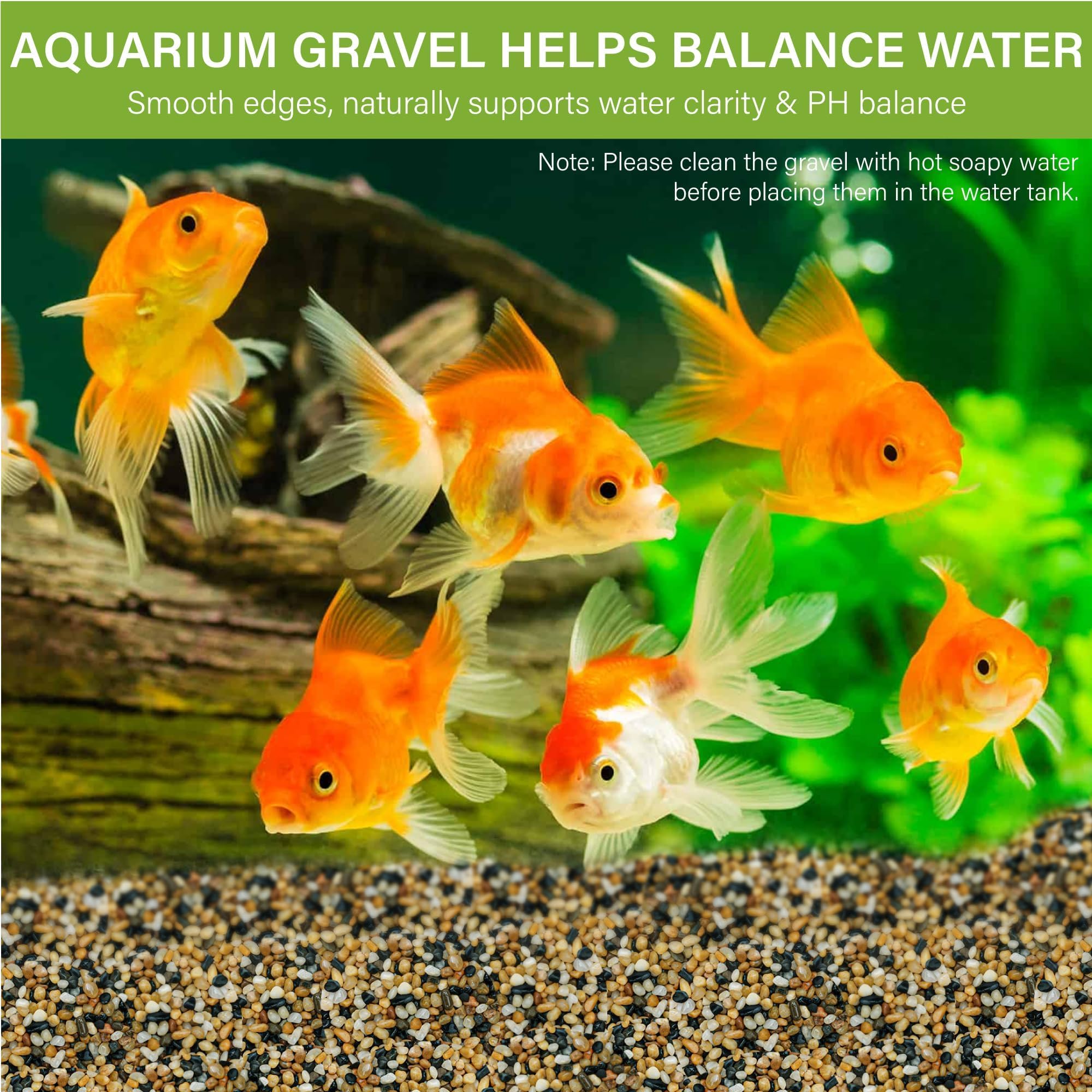 NUPICK grava para acuario, textura terrosa para un paisaje realista.