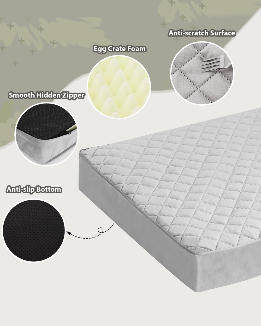 Dimensiones 41x27 pulgadas de NUPIDA para razas medianas y grandes