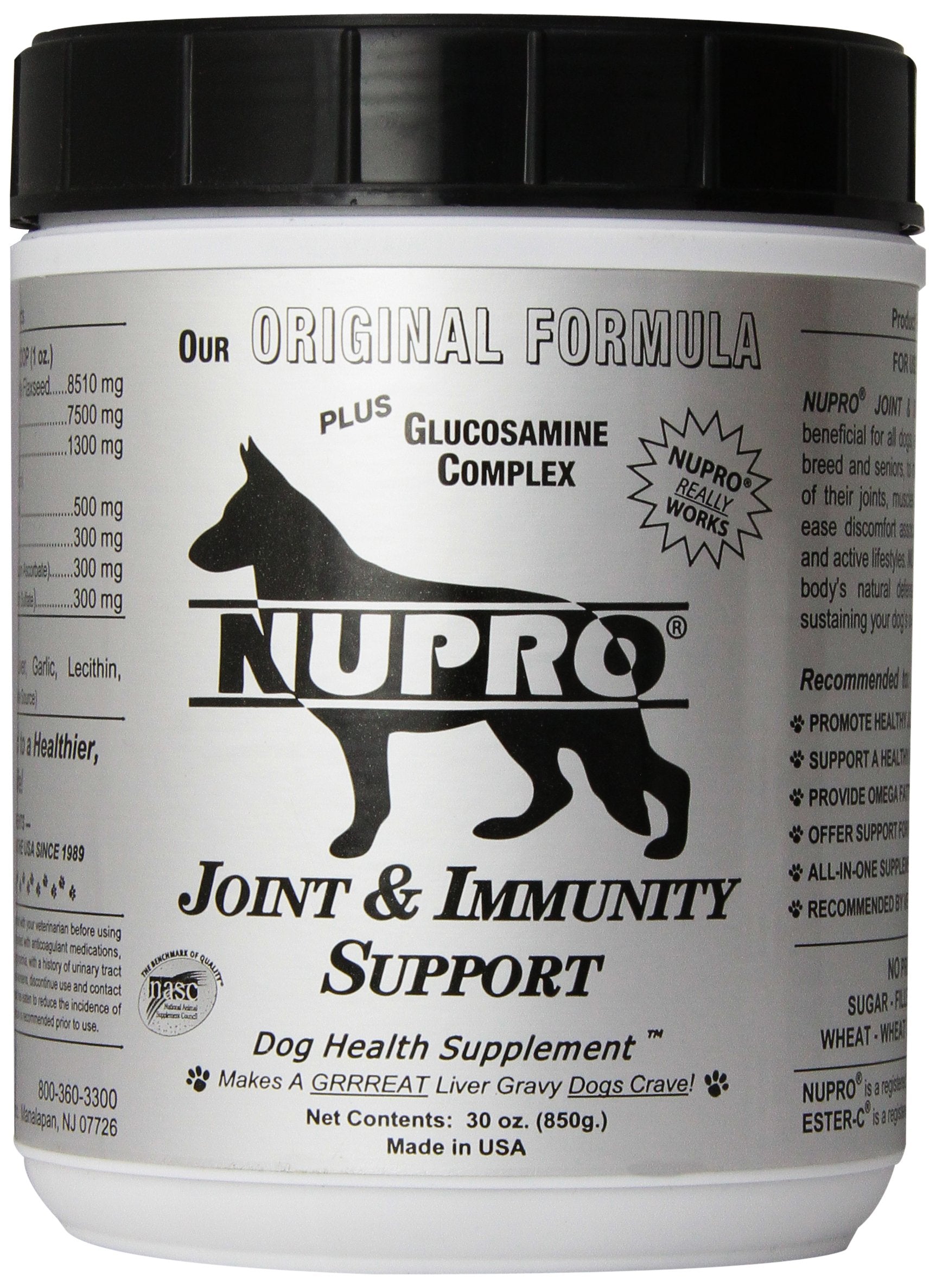Nupro Soporte Articular, botella de 30 onzas para apoyar articulaciones sanas en perros