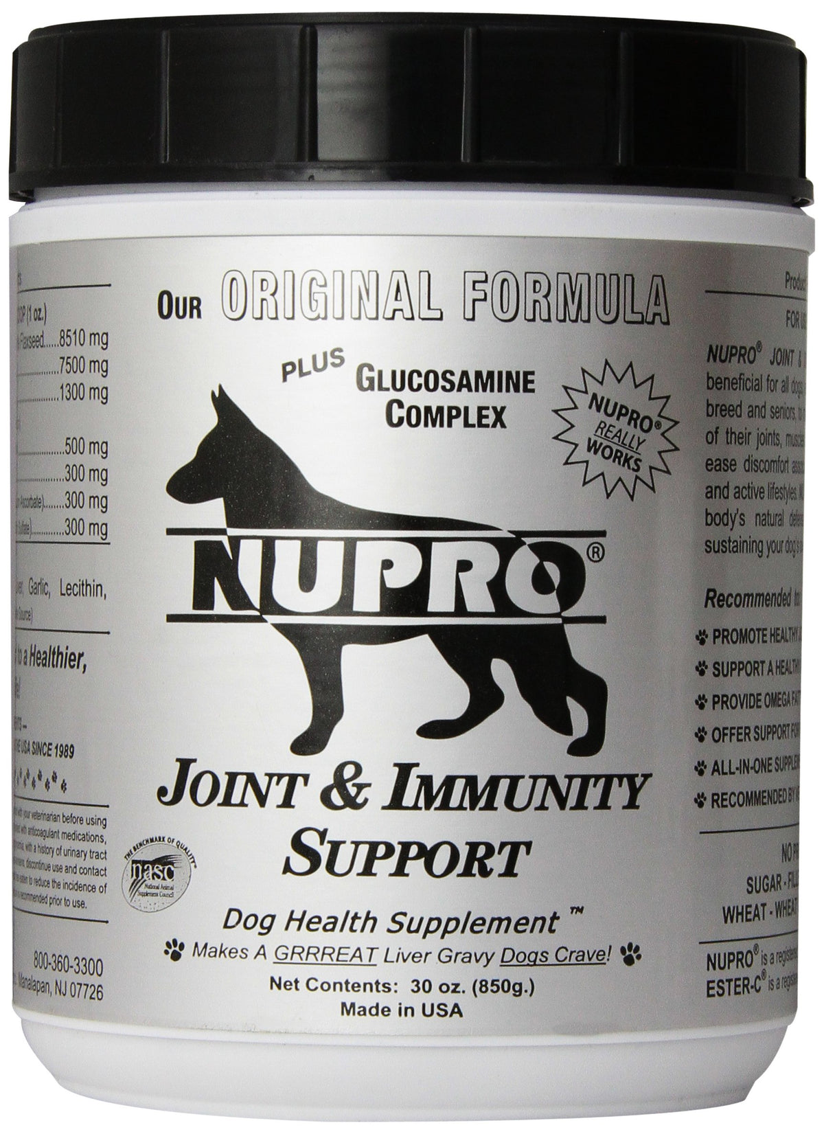 Nupro Soporte Articular, botella de 30 onzas para apoyar articulaciones sanas en perros