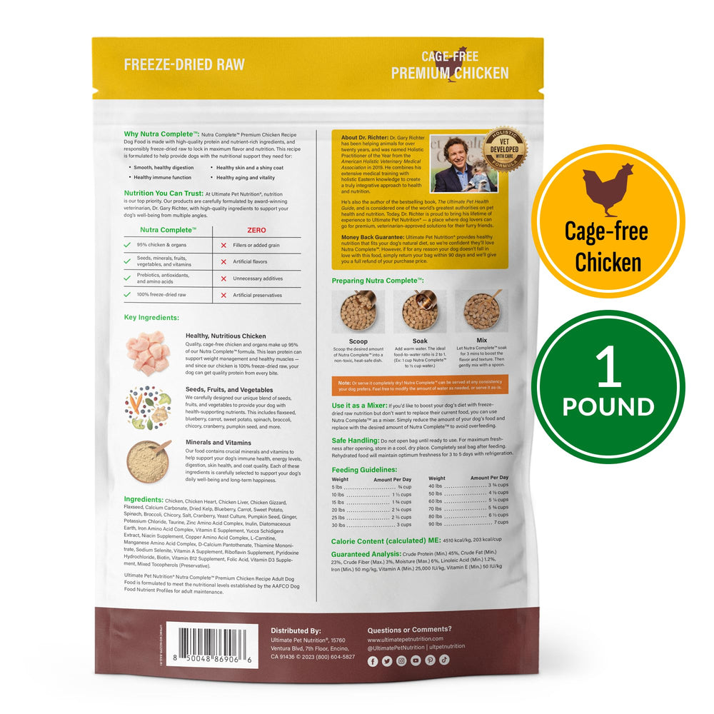 Nutra Complete envase sellado que preserva frescura y aroma.