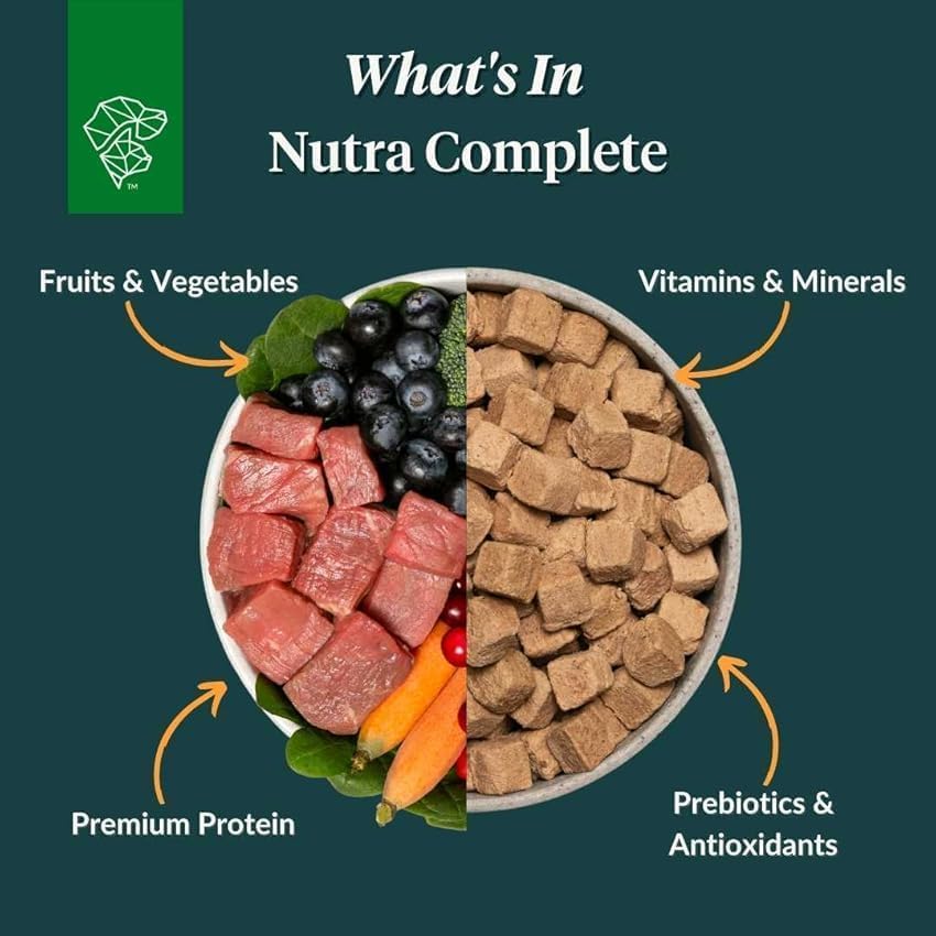 Nutra Complete de Ultimate Pet Nutrition: opción de mezcla para reforzar la dieta existente.