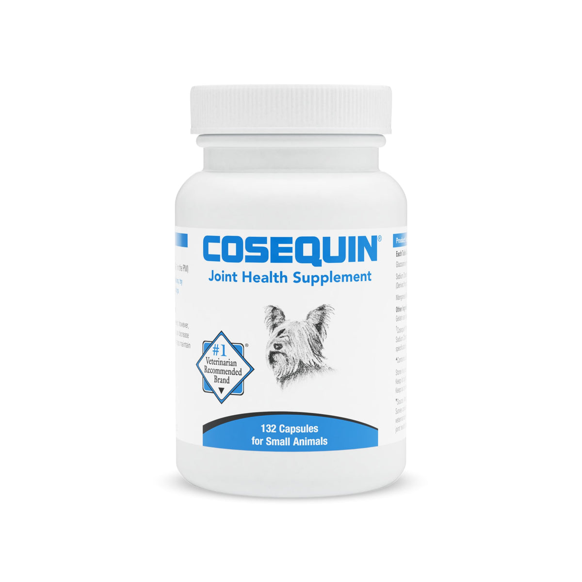 Frasco de Nutramax Cosequin para soporte articular de mascotas