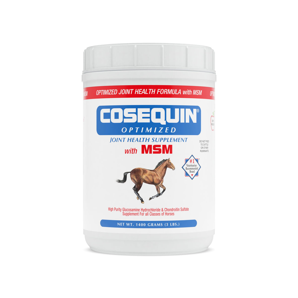 Nutramax Cosequin Optimizado envase, almacenamiento práctico para uso diario.