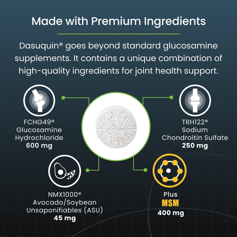 Nutramax Dasuquin ASU, ingrediente clave de la fórmula.