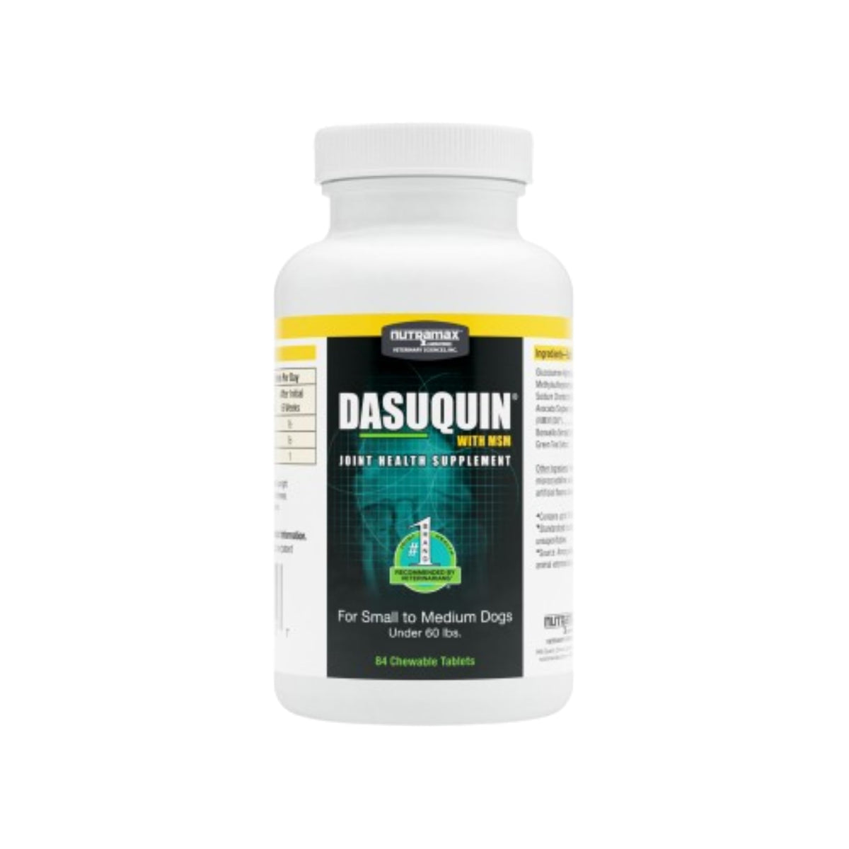 Nutramax Dasuquin frasco 84 tabletas para perros, apoyo a articulaciones saludables