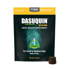 Nutramax Dasuquin para perros: botella lista para uso diario y apoyo articular.
