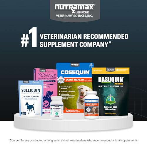 Tabletas masticables sabrosas de Nutramax Dasuquin para uso diario.