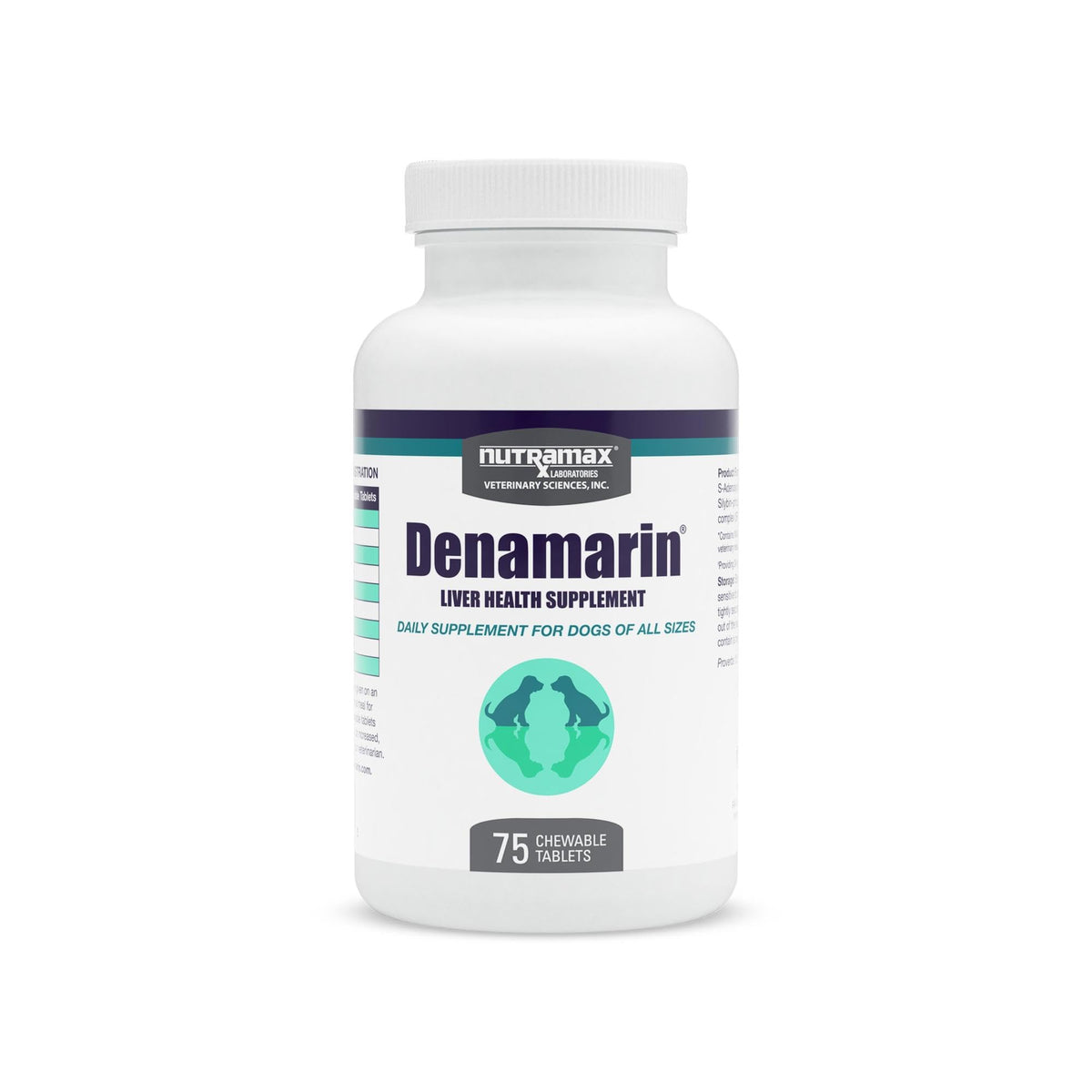 Nutramax Denamarin para perros: tabletas masticables que apoyan la salud hepática.