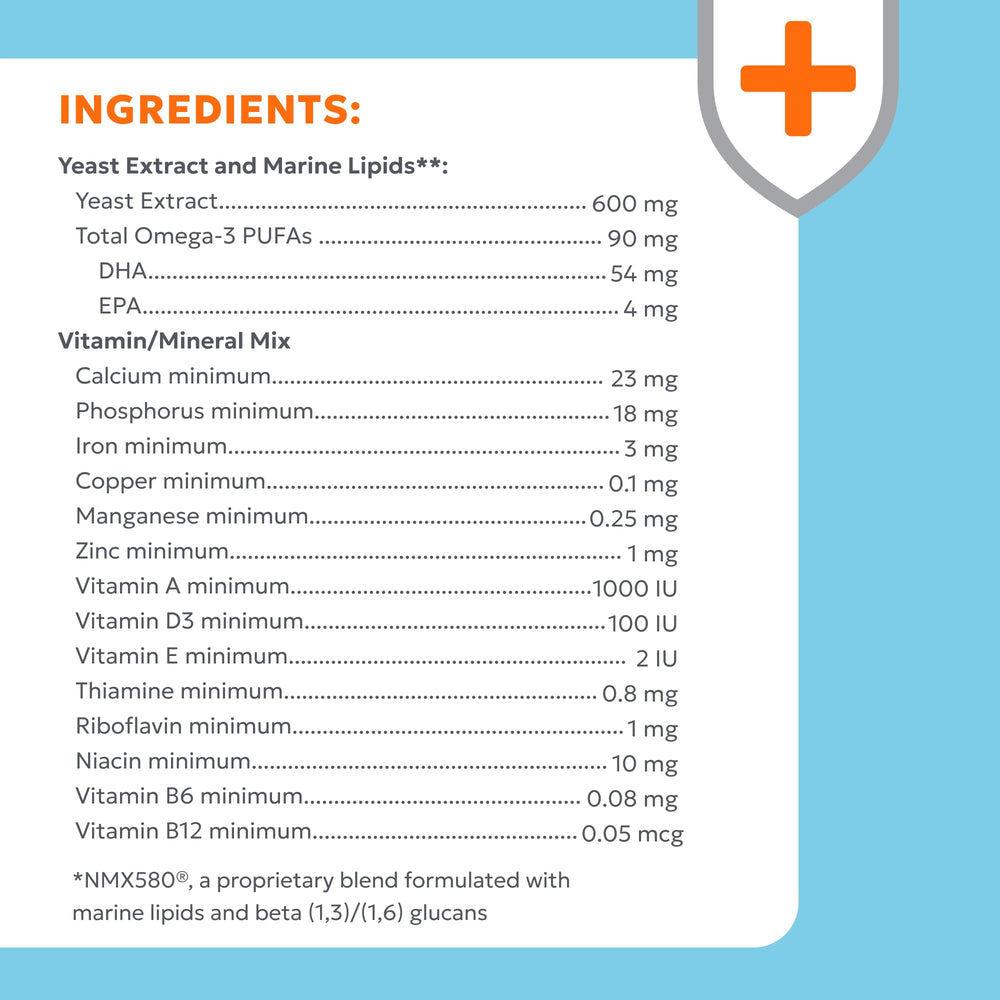 Nutramax Imuquin formulación veterinaria, respaldo científico para la inmunidad.