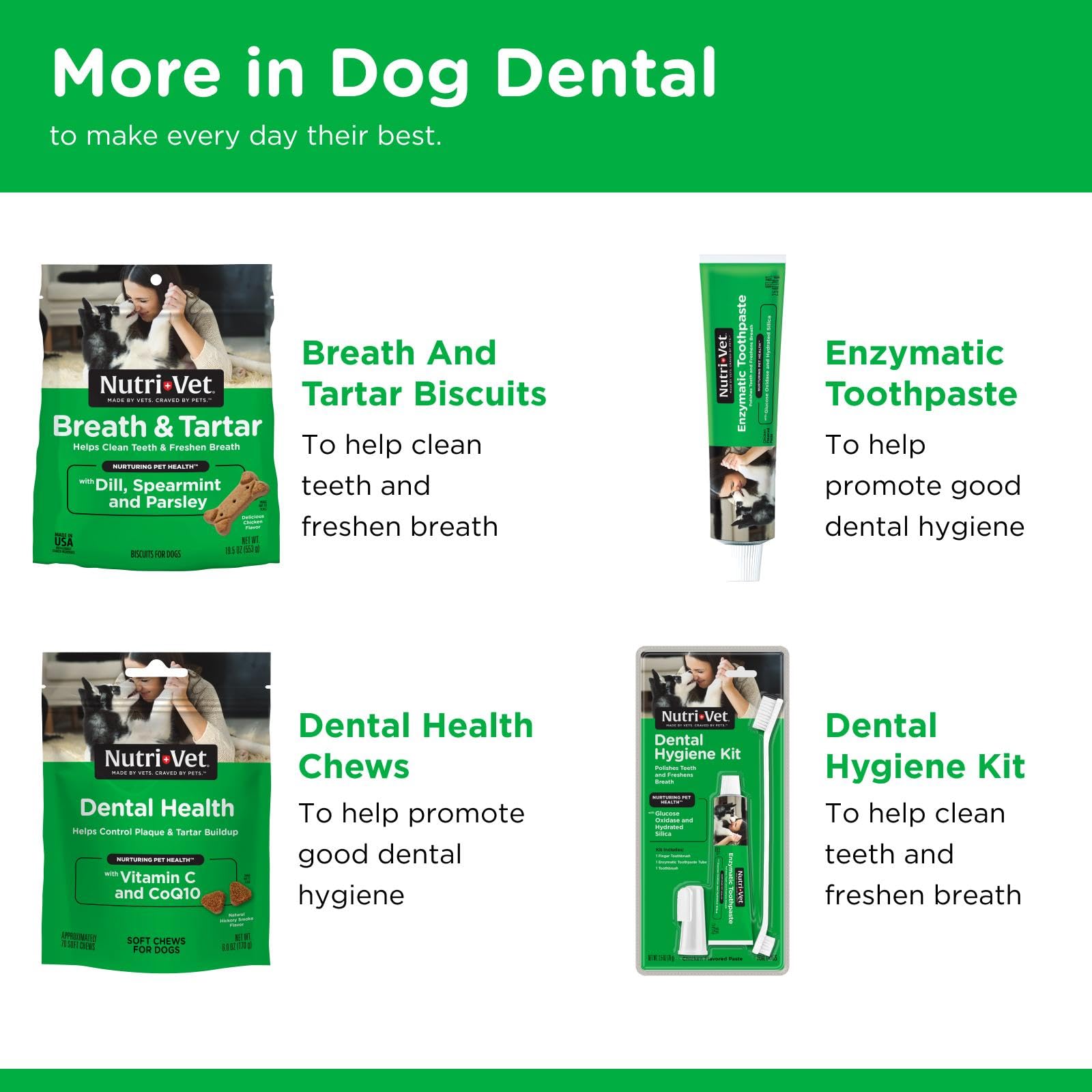 Nutri-Vet ideal para perros que evitan cepillado