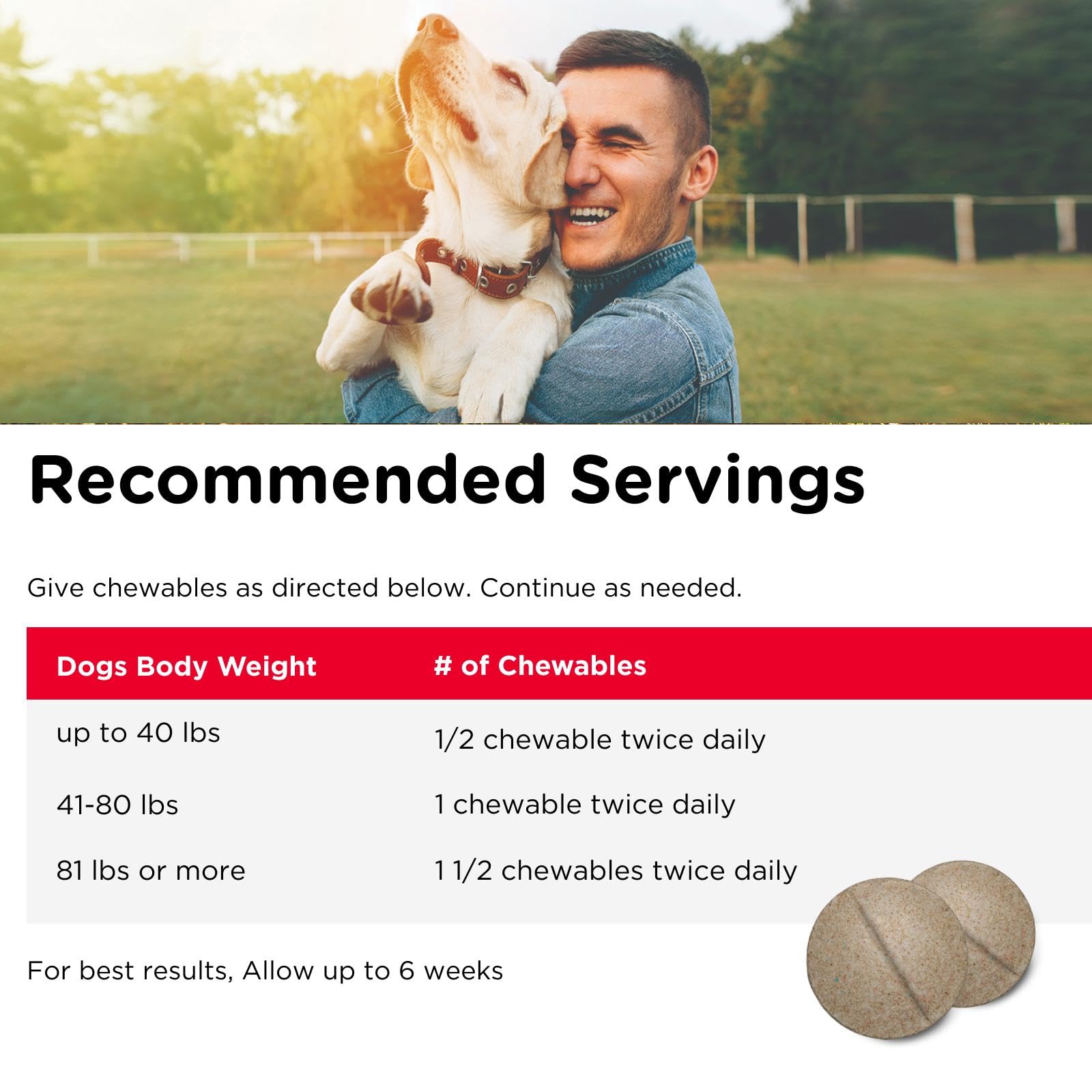 Nutri-Vet Advanced Strength Hip & Joint: fórmula diseñada por veterinarios para seguridad y calidad.
