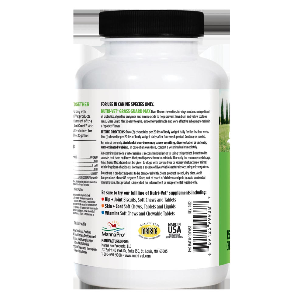 Nutri-Vet Grass Guard fácil administración diaria.
