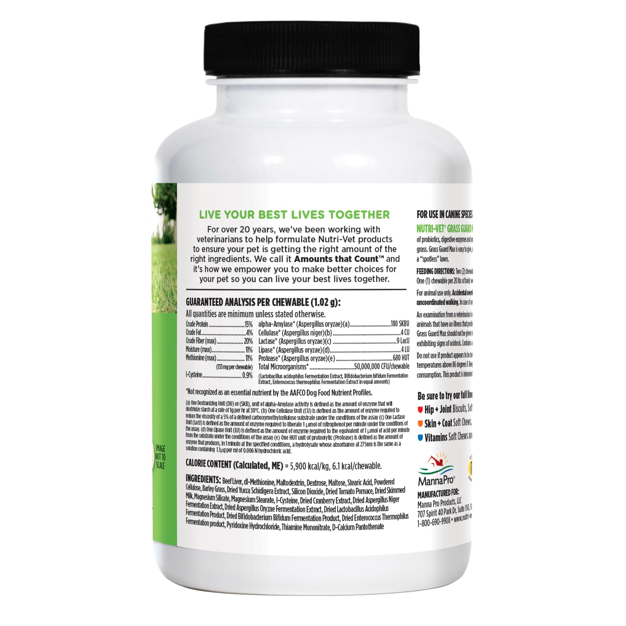 Nutri-Vet Grass Guard aroma y sabor a hígado.