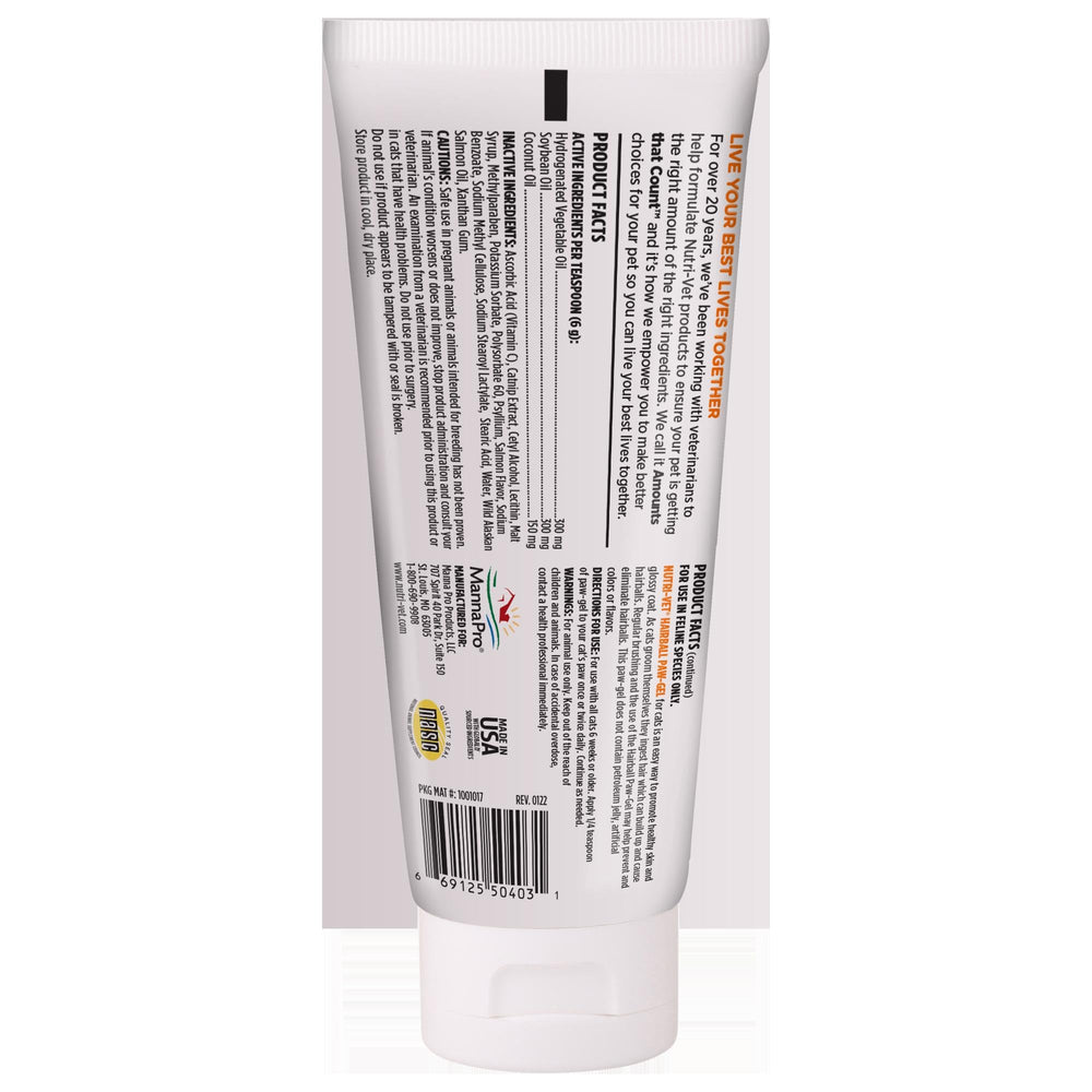 Uso sencillo: gel para bolas de pelo en gatos