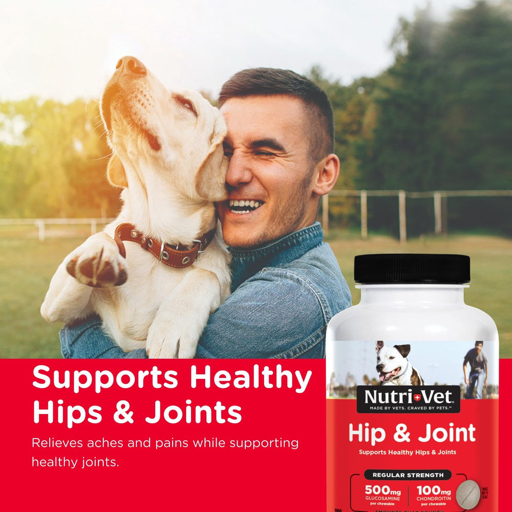 Comprimidos sabor higado Nutri-Vet Hip & Joint, golosina sabrosa que apoya articulaciones.