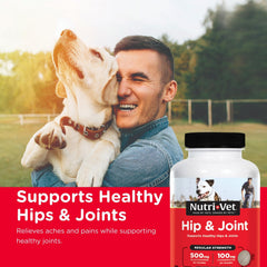 Comprimidos sabor higado Nutri-Vet Hip & Joint, golosina sabrosa que apoya articulaciones.