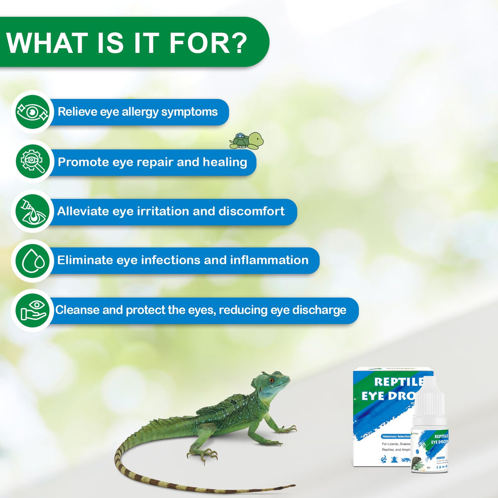 NUTRIARISE gotas para ojos: aplicación fácil para reptiles.