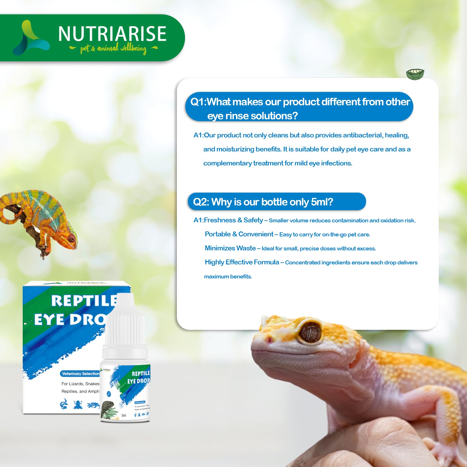 NUTRIARISE gotas para ojos: serpientes, uso diario cómodo.