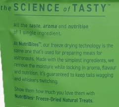 Nutribite higado de res liofilizado recompensa para perros, premio diario práctico.