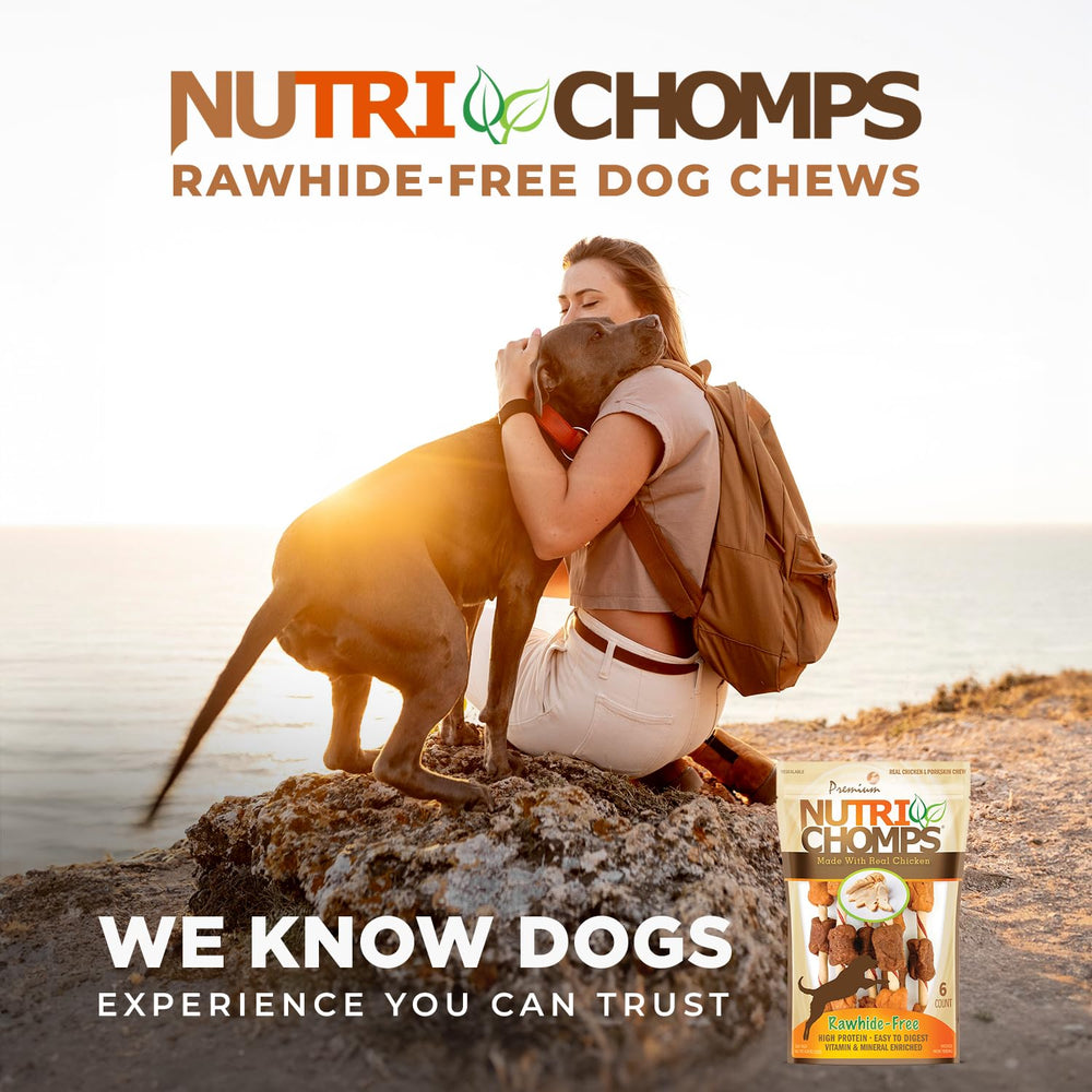 NutriChomps palitos para entretener y reforzar entrenamiento canino.