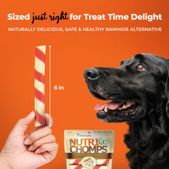 NutriChomps twists con pollo real como ingrediente principal