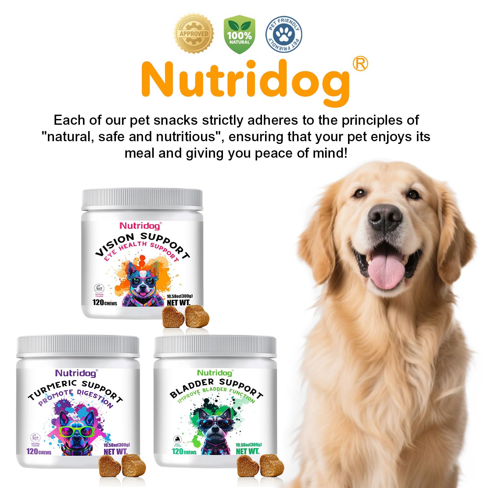 Nutridog calidad no GMO sin aditivos: opción segura.