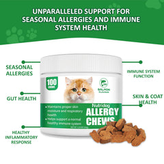 NutriDog Cat Allergy Relief Chews textura blanda facilita la masticación diaria