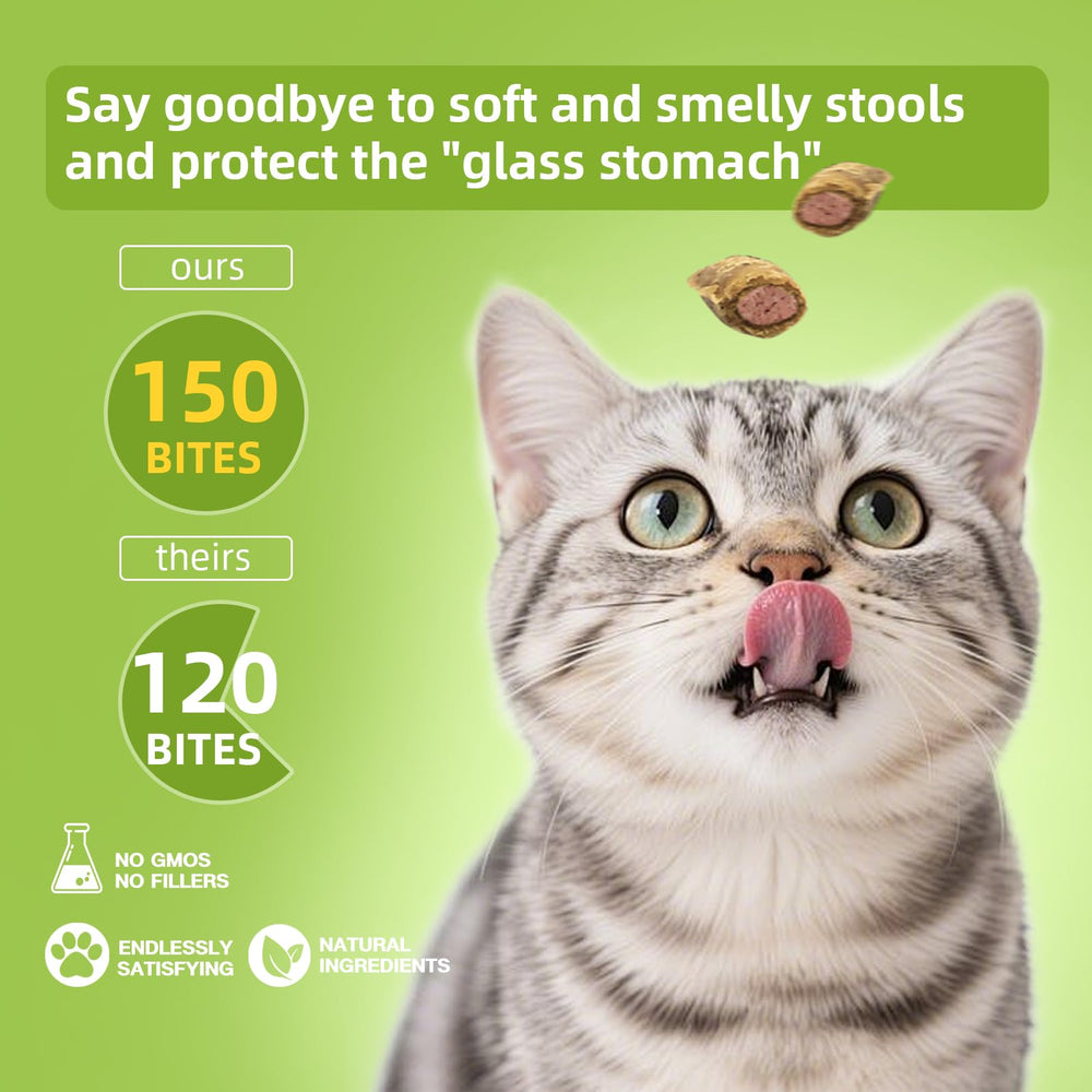 Nutridog Cat Probiotic: enzimas digestivas y calabaza para facilitar la digestión tras las comidas.