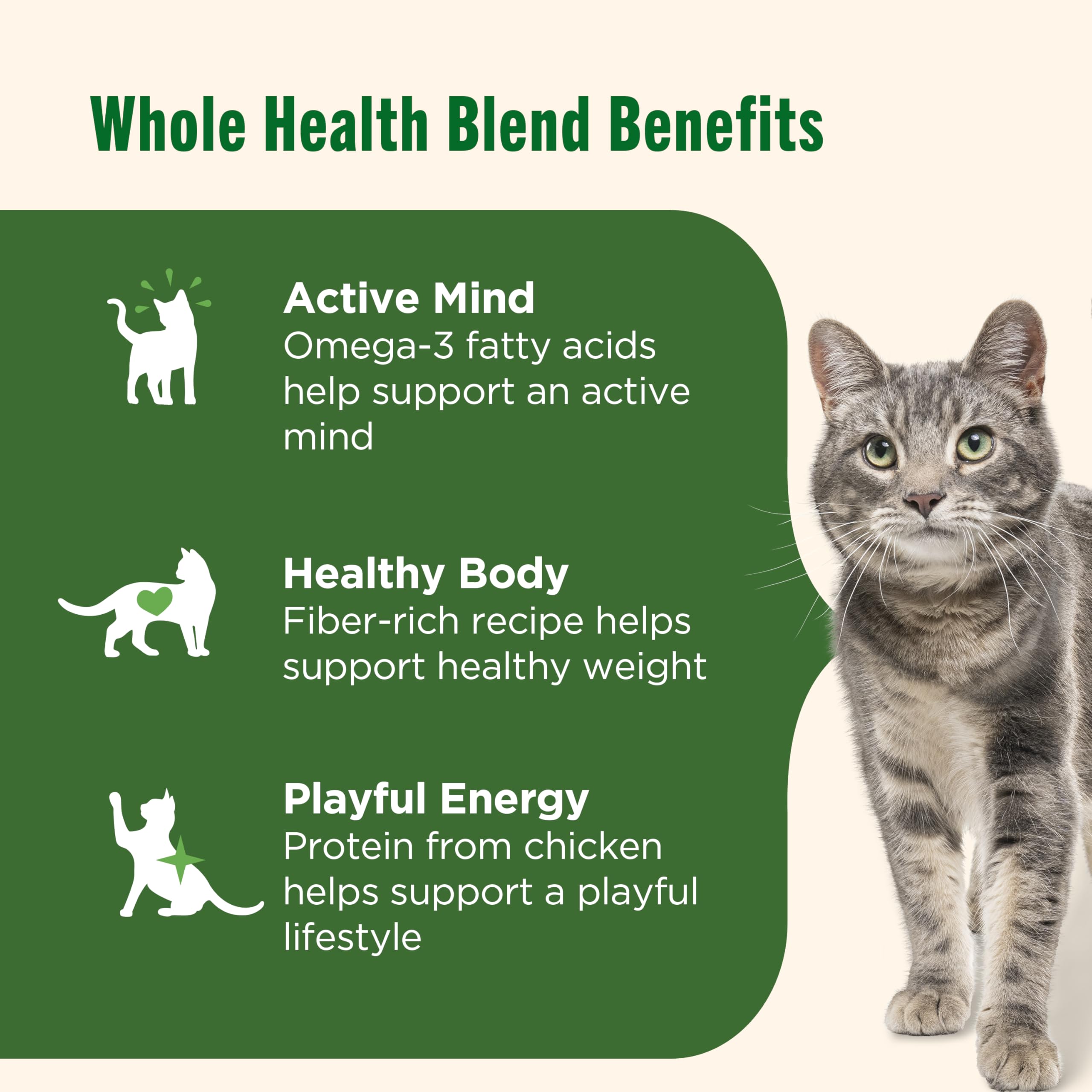 Nutrish alimento natural apto para gatos de todas las edades y etapas