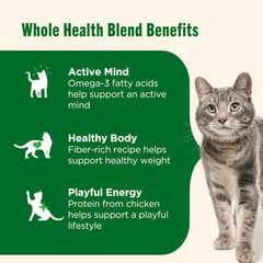 Nutrish alimento natural apto para gatos de todas las edades y etapas