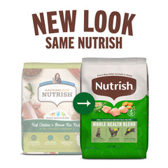 Nutrish alimento seco para gatos con arroz integral, fibra para la digestión.