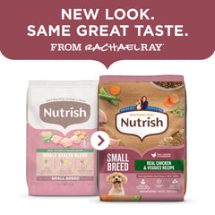 Nutrish croquetas pequeñas y crujientes para perros de tamaño reducido.