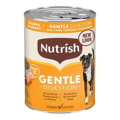 Nutrish lata de 13oz, 12 unidades: opción práctica de comida húmeda para perros.