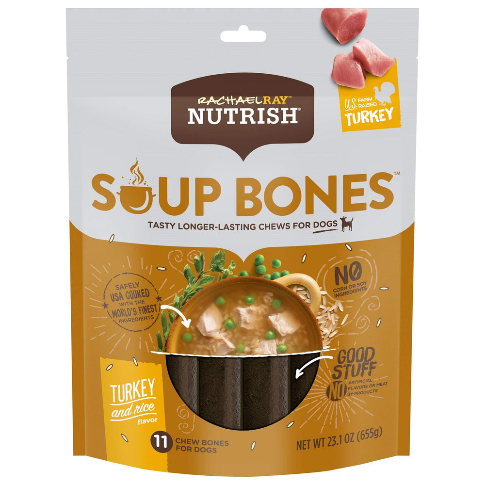 Nutrish Huesos Sopa con Pavo y Arroz en bolsa de 11 unidades para perros