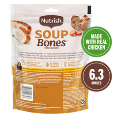 Nutrish Huesos Sopa, textura suave para dientes y encías, apta para todas las tallas.