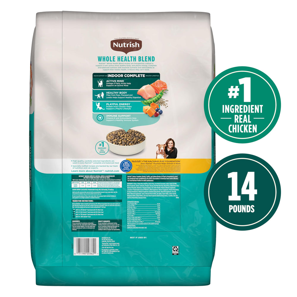 Kibble crujiente de Nutrish Indoor Complete en cuenco