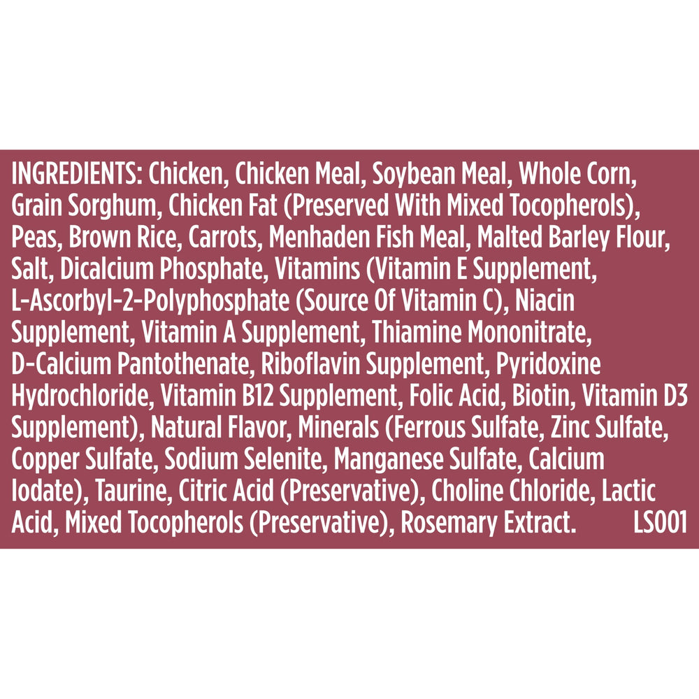 Nutrish ingredientes pollo y vegetales con sabor natural y agradable.