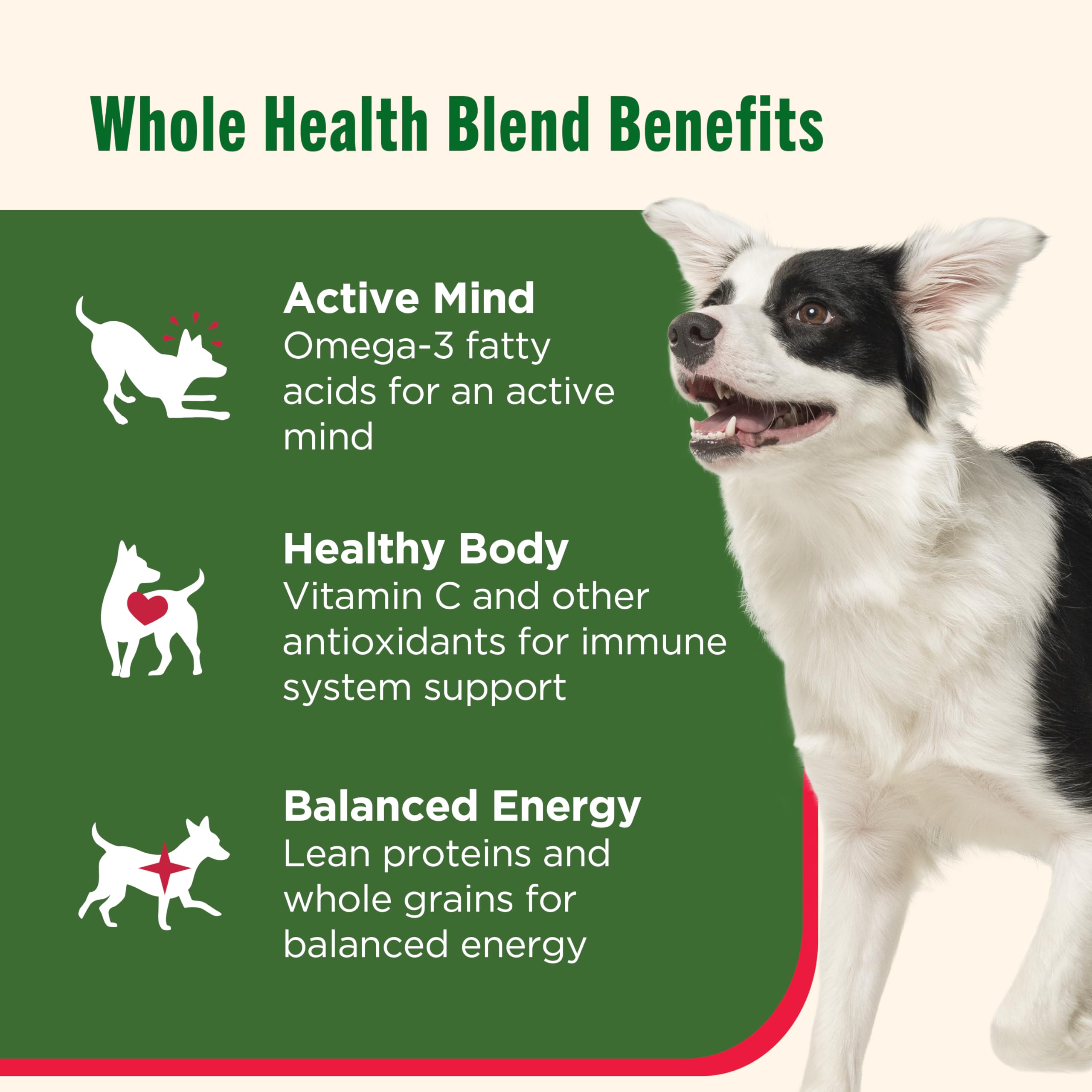 Nutrish Mezcla Salud Integral Pollo Real y Manzana, proteína y nutrientes