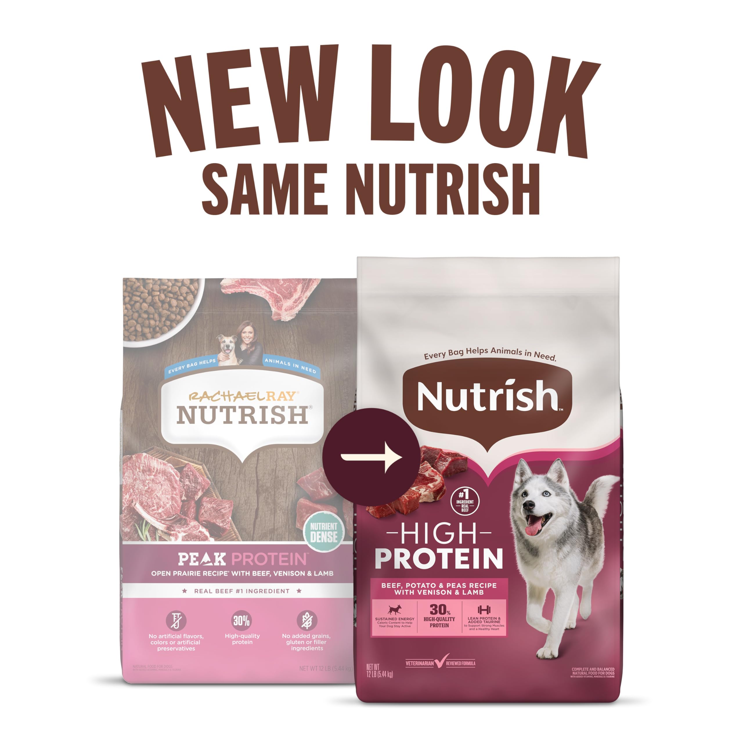 Nutrish Peak ingrediente principal carne de res para desarrollo muscular