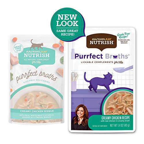 Nutrish Purrfect Broths: bisque cremosa de pollo blanco y verduras para gato