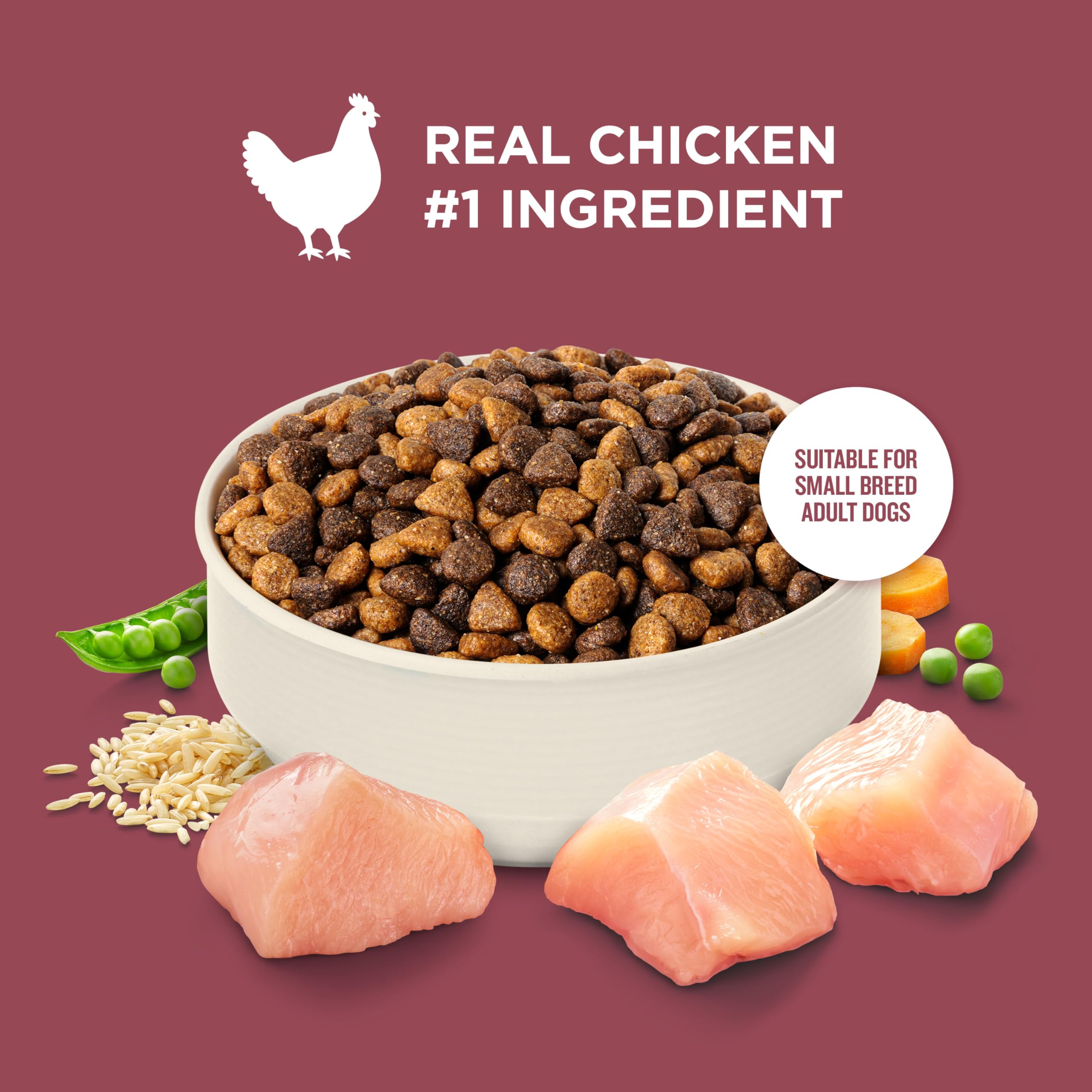 Nutrish Rachael Ray alimento natural con vitaminas y minerales para el día a día.