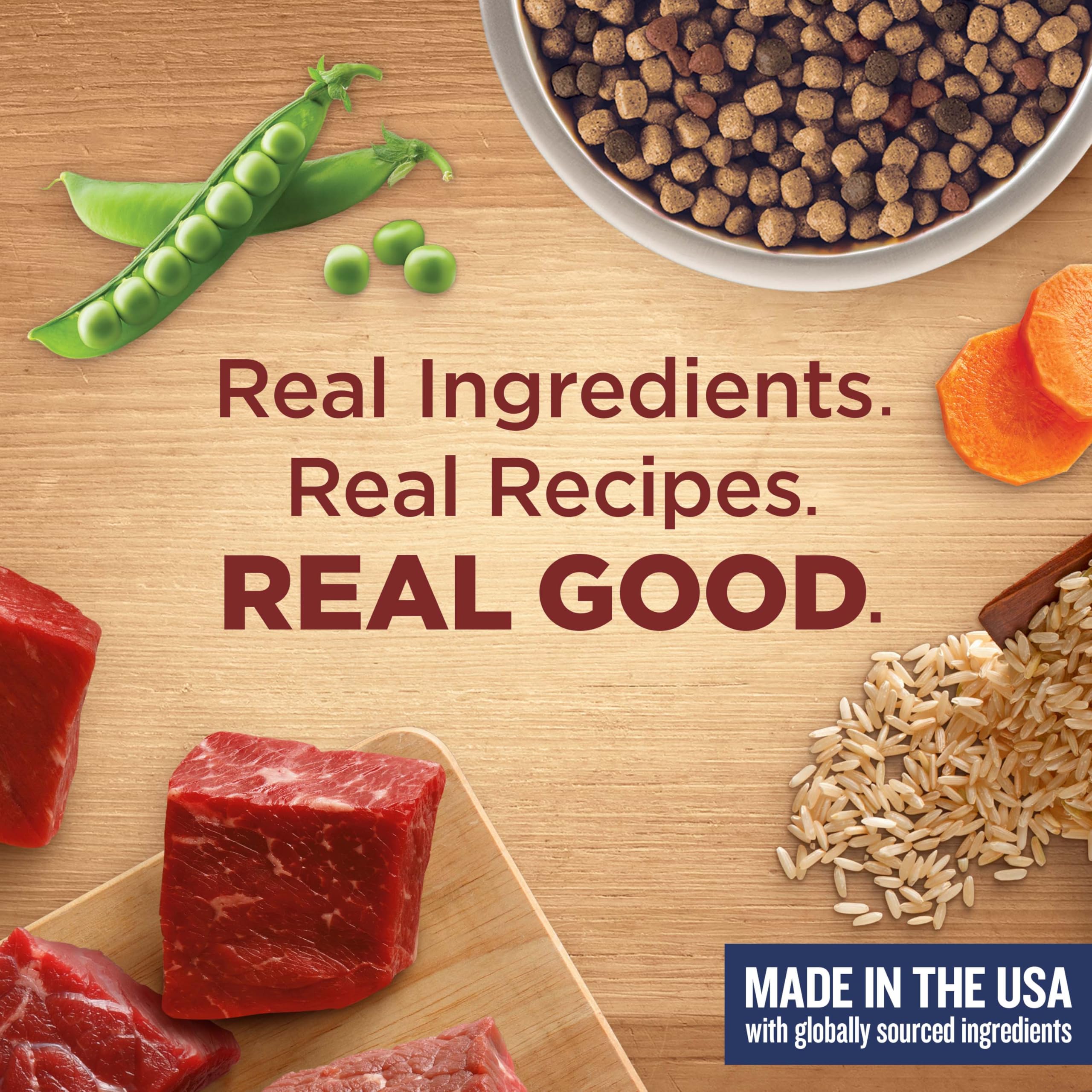 Nutrish Rachael Ray: alimento para perros adultos hecho en EE. UU. con ingredientes globales.
