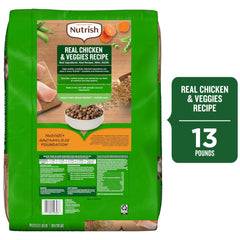 Nutrish Rachael Ray con vegetales reales, sabor natural y micronutrientes esenciales.