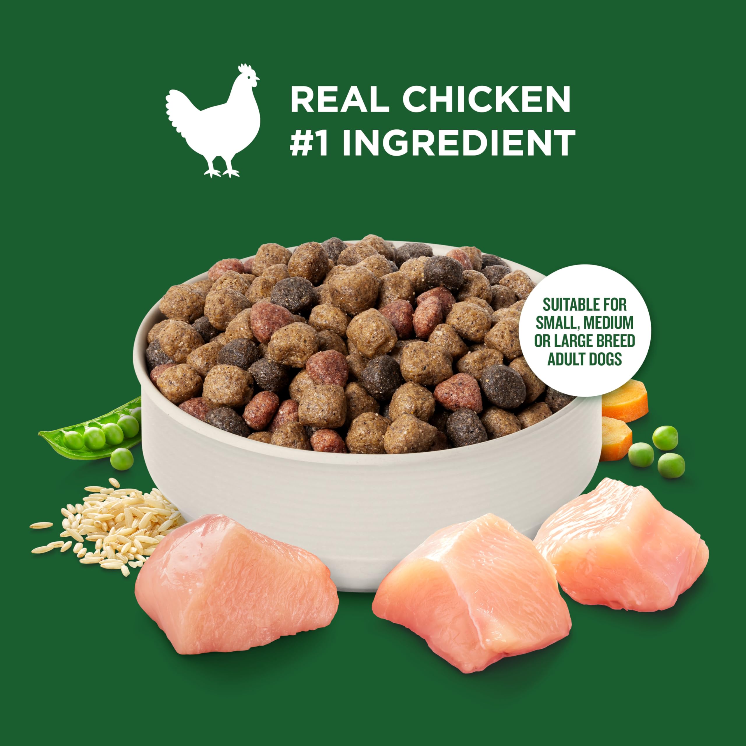 Paquete de 5 lb de Nutrish mostrado para conservar frescura.
