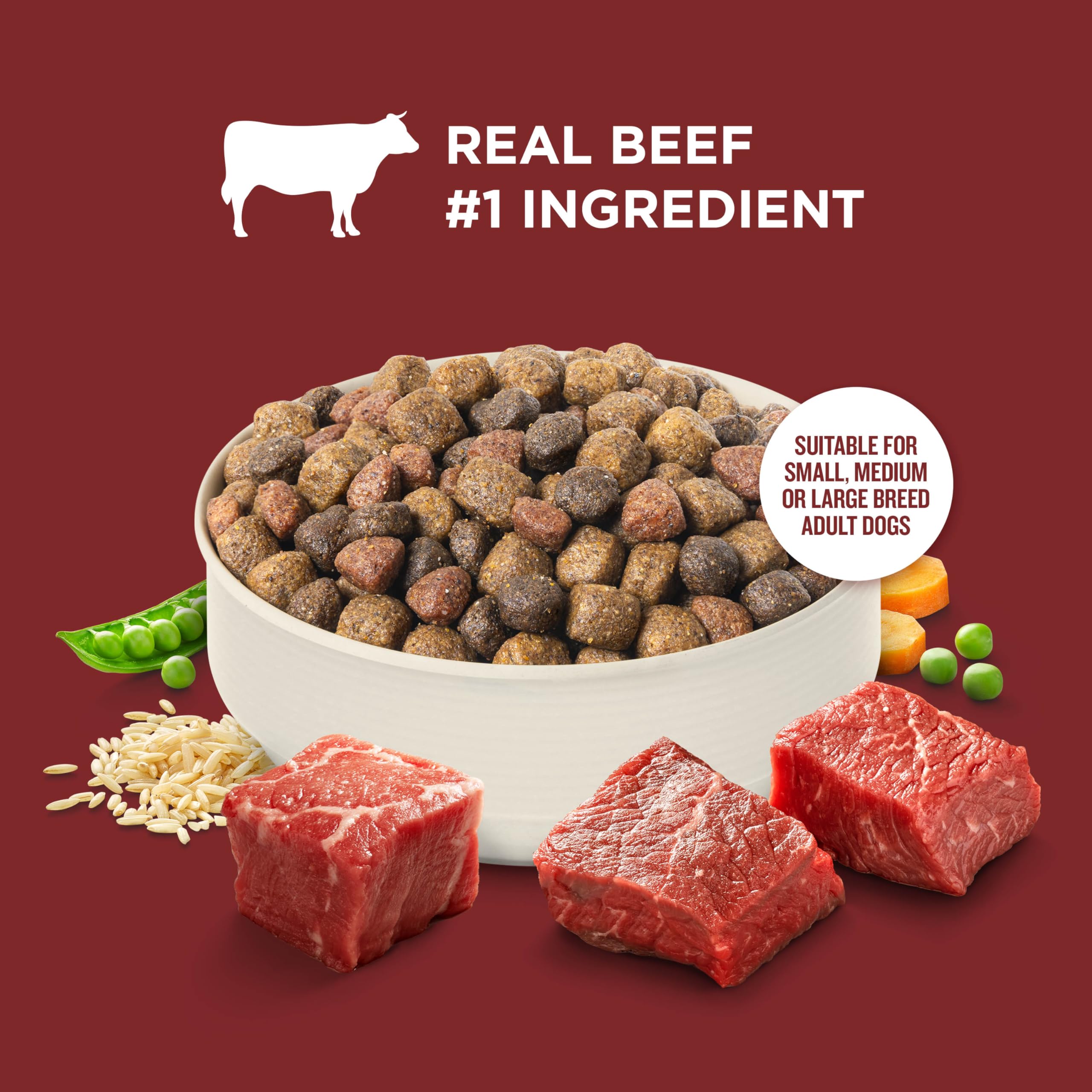 Nutrish Rachael Ray: taza medidora para porciones y dos comidas diarias.