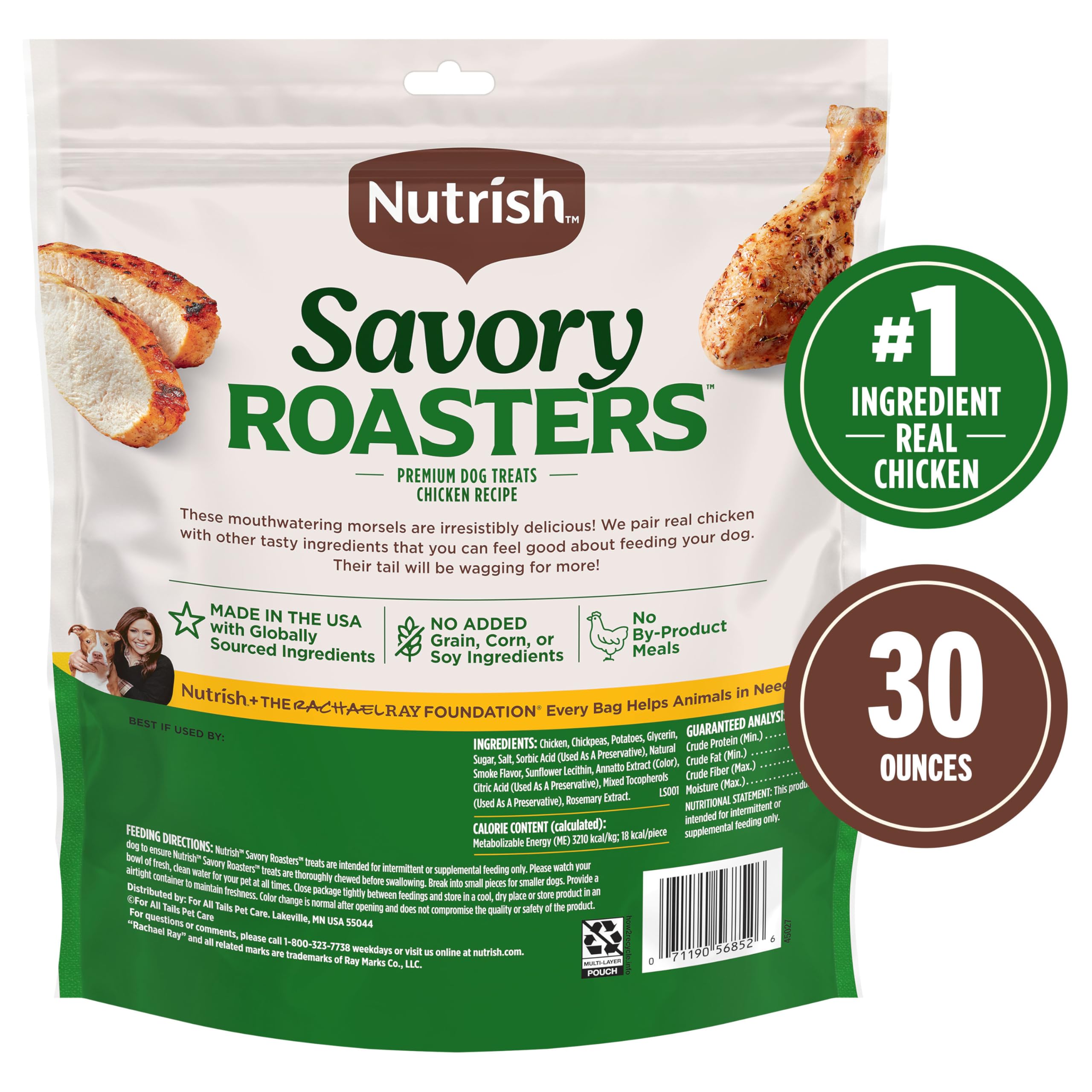 Nutrish Sabrosos Roasters textura suave para perros premiados