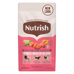 Rachael Ray Nutrish salmón real en primer plano; clave para músculos y energía.