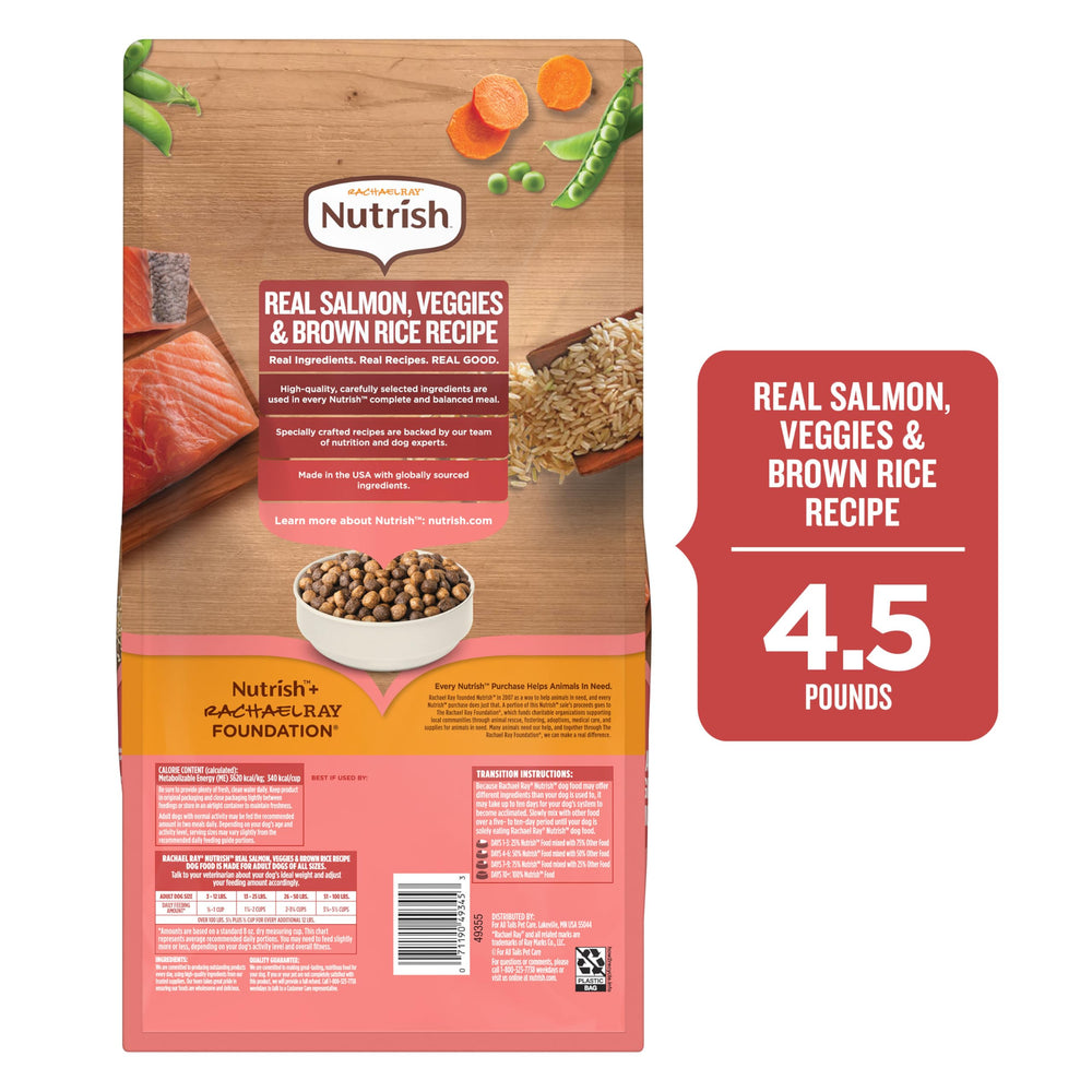 Nutrish salmón con verduras y arroz integral, receta natural