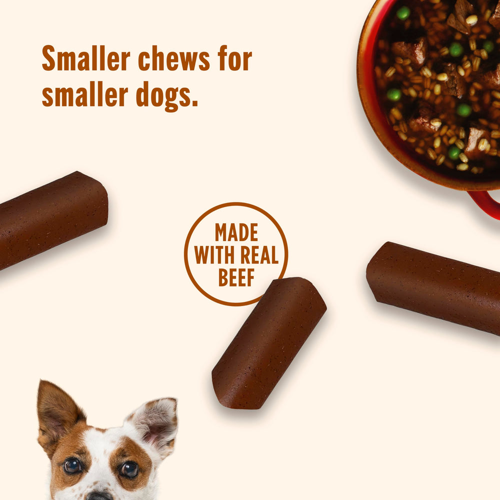 Nutrish Soup Bones Minis en bolsa-reciclable para conservar frescura.